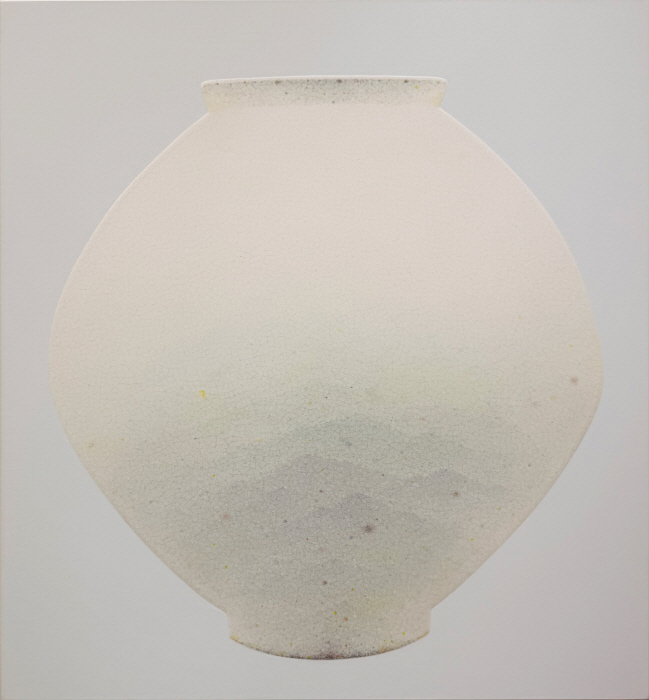 최영욱 Choi Yongwook, karma 202410-20, 2024, mixed media on canvas, 76x70cm-사진제공 아뜰리에 아키