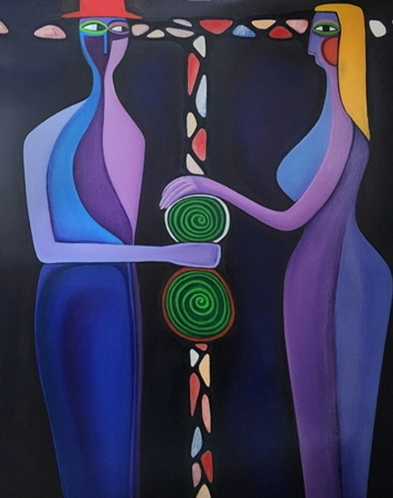 이정린 作_Connected Time_116.8x91.0cm_ Oil on Canvas_2025-사진제공 이형회