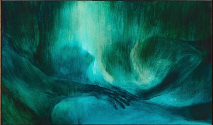 시 레이-중국인, 1983년생-흡수, 2025. 캔버스에 유채 65 x 110cm (25.6 x 43.3인치)-사진제공 뒤셀도르프의 Sies + Höke 갤러리