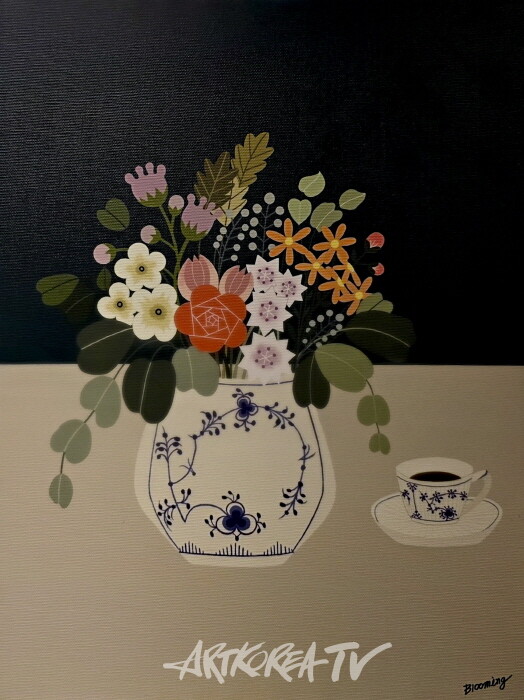 이진숙-시간을 담은 꽃. Digital print on Canvas 30×40cm 2025-사진촬영 김한정기자