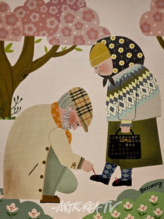 이진숙-천천히 함께. Digital print on Canvas 30×40cm 2025-사진촬영 김한정기자