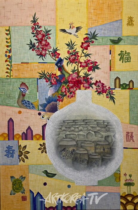 김차영-향수 60×90cm 순지에 한국화 물감-사진촬영 김한정 기자