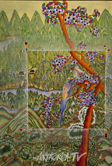 김희-자연을 봄 70×90cm 순지에 한국화 물감-사진촬영 김한정 기자