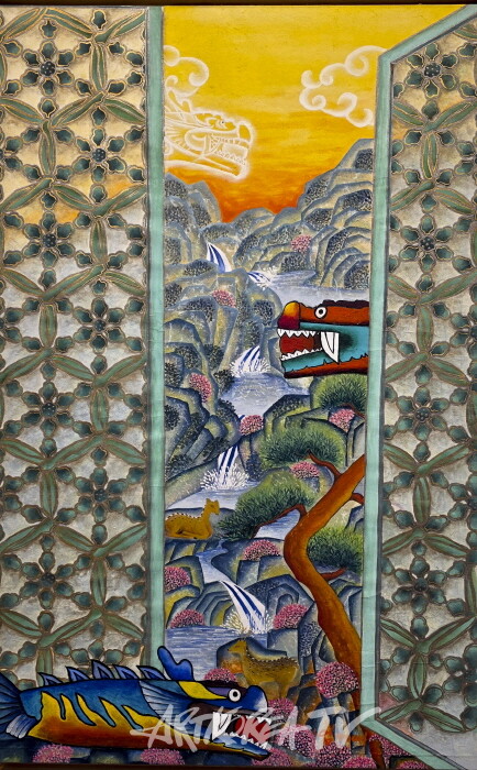 엄미애-용비어천가 60×90cm 순지에 한국화 물감-사진촬영 김한정 기자