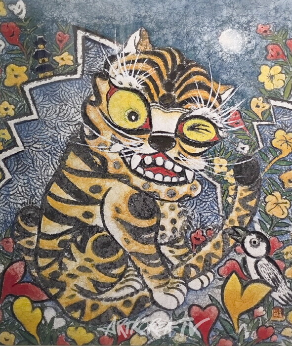 이규완-심술쟁이-한지에 채색-사진촬영 김한정 기자