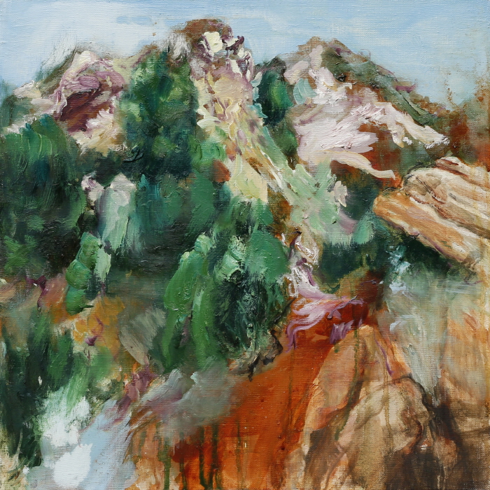 풍경_Terre Verte 45x45cm oil on canvas 2019-사진제공 성남 운중화랑