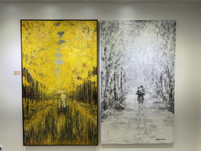 '비 속에서도 축복은 내린다'-박영희 개인전 'God Bless You'-사진제공 박영희 작가