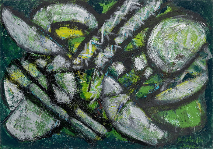 김윤신(b. 1935)〈내 영혼의 노래 2006-145〉2006Oil on canvas70 x 102 cm Courtesy of the artist and Kukje Gallery사진: 안천호 이미지 제공: 국제갤러리