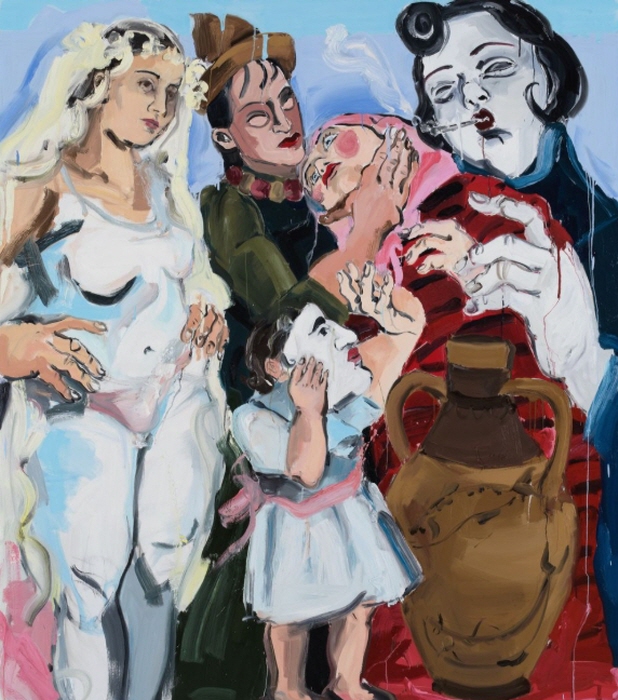 크리스티나 반반-멀티터드 2025. 린넨에 오일 243.8-213.4cm 사진제공-페르탱