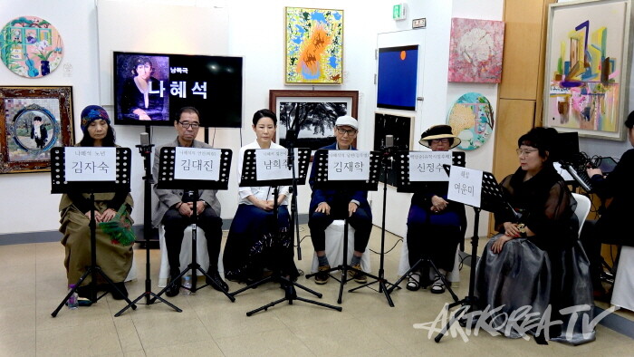 나혜석 낭독극  출연자들-사진촬영 최윤영 기자