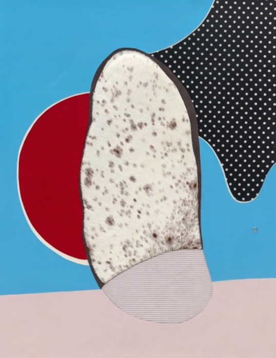 황혜정_몸 Body_leather, acrylic, paint, fur, fabric, resin, silver ring_112.1145.5cm_2024-사진제공 황혜정 작가