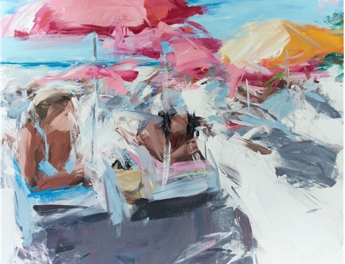 알리레자 바르잔데흐, o. T. (632) , 2025-캔버스에 유채-130 x 162cm-사진제공 갤러리 바바라 폰 스테호우