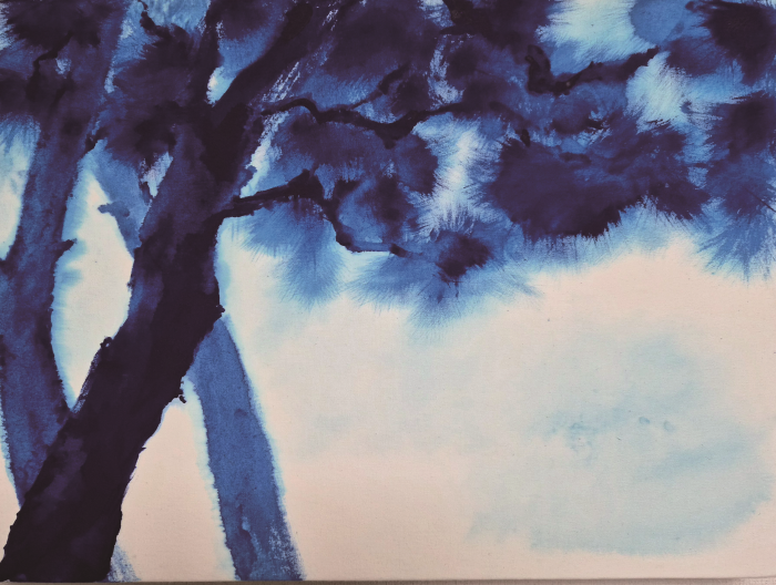 조호연-산책을 하다  45.5 x 33.4cm 광목 아크릴-사진제공 MH Gallery