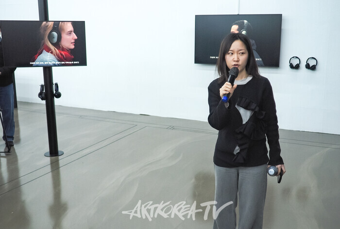 ​아르코 예술창작실 작가전 '인 시투 In Situ' 기자간담회(손수민) 2025.11.19 사진 ⓒ아트코리아방송 이용선 기자​