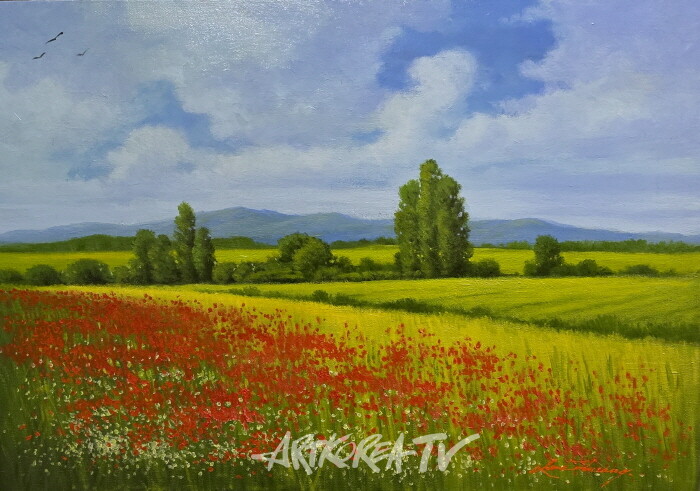 이황 화가, ‘추억 속의 자연’展 개막식-사진촬영 김한정 기자