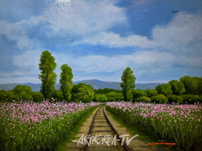 이황 화가, ‘추억 속의 자연’展 개막식-사진촬영 김한정 기자