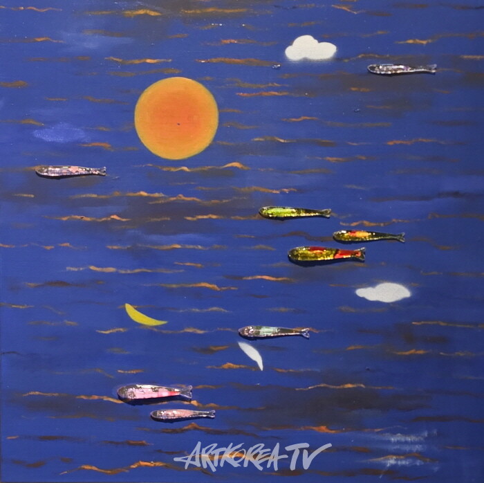 45×45cm Mixed media on Canvas-사진제공 김한정 기자