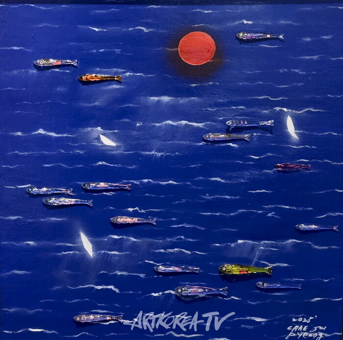 45×45cm Mixed media on Canvas-사진제공 김한정 기자