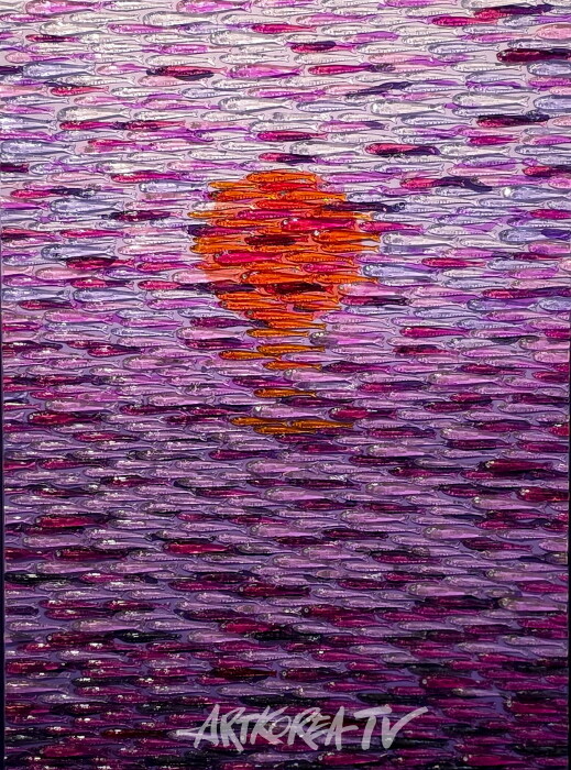 90.9×65.1cm Mixed media on Canvas-사진제공 김한정 기자