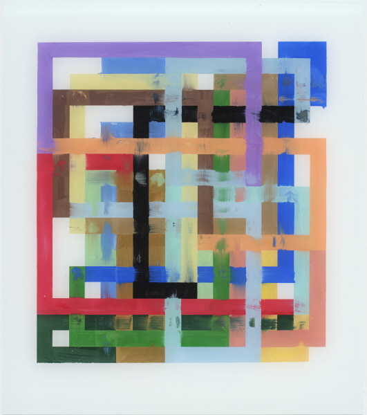 2025-Tempera and lacquer on glass, 40 x 35 cm-사진제공 조현화랑