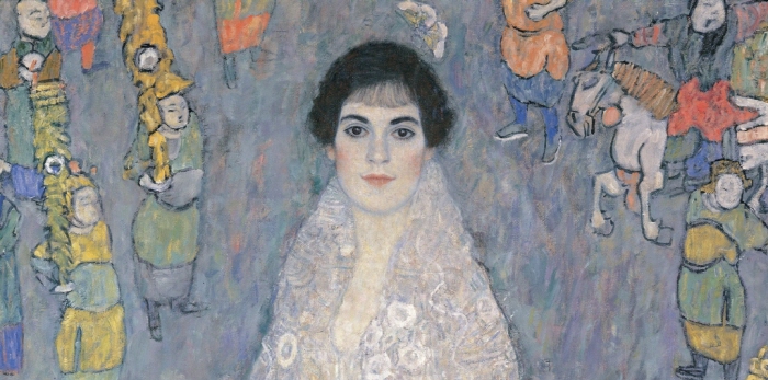 구스타프 클림트, 엘리자베스 레더러의 초상 (1914–16), 부분. 사진-소더비 뉴욕 제공.