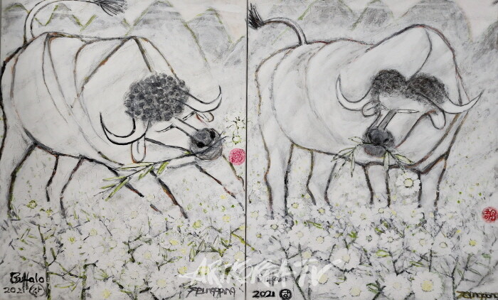 강정희 작가 ‘형상의 서정’전-사진촬영 김한정 기자