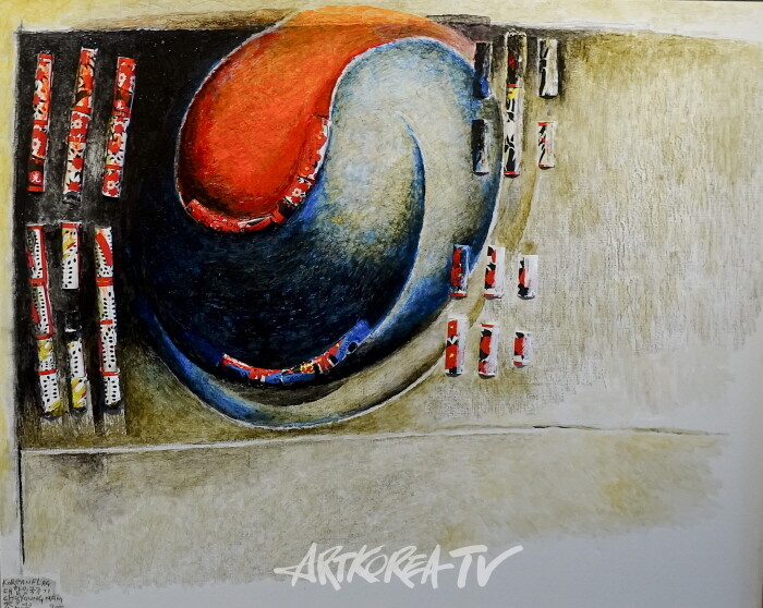 조영남-2000 태극기-LK0669-아크릴 820×1020cm-사진촬영 최윤영 기자