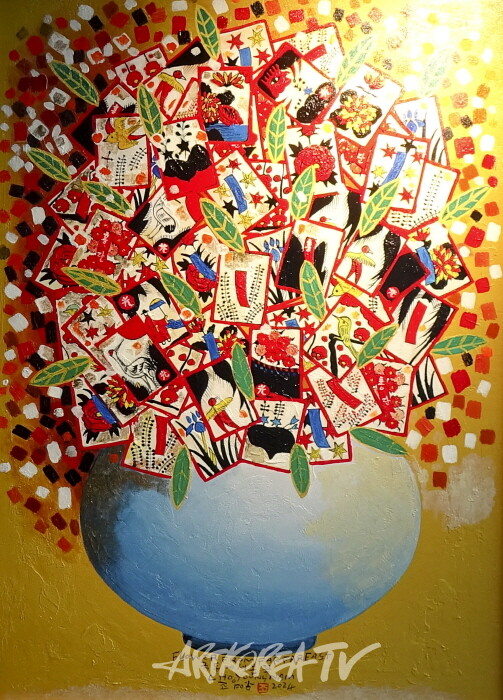 조영남-2024 극동에서 온 꽃-LK0650-아크릴 630×730cm-사진촬영 최윤영 기자