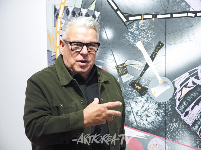 래리 피트먼 두 번째 개인전 '카프리초스와 야상곡' 기자간담회(래리 피트먼) 2025.11.06 사진 ⓒ아트코리아방송 이용선 기자