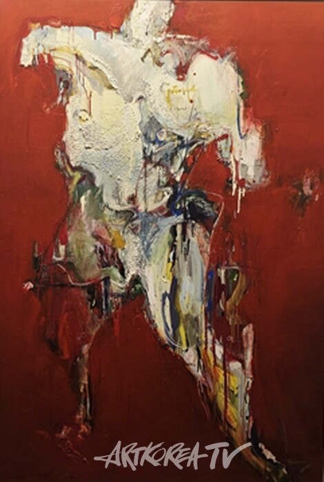 모하(眸河) 김규리 작가, 추상의 강렬한 파동으로 내면을 비추다-M·H갤러리 특별기획전 ‘Evolution’