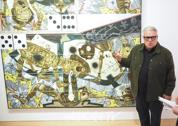 래리 피트먼 두 번째 개인전 '카프리초스와 야상곡' 기자간담회(래리 피트먼) 2025.11.06 사진 ⓒ아트코리아방송 이용선 기자