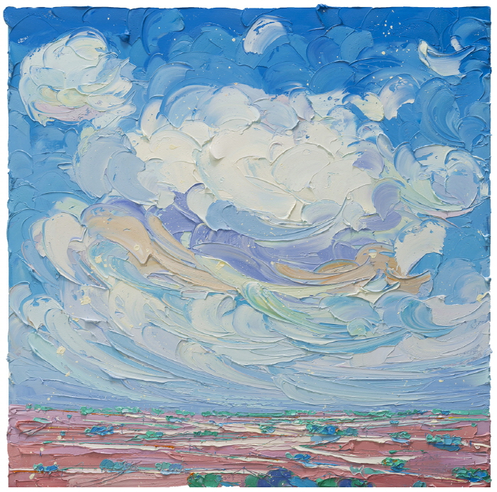 Happy Heart, Oil on Canvas, 91x 91cm, 2025-사진제공 김주민 작가