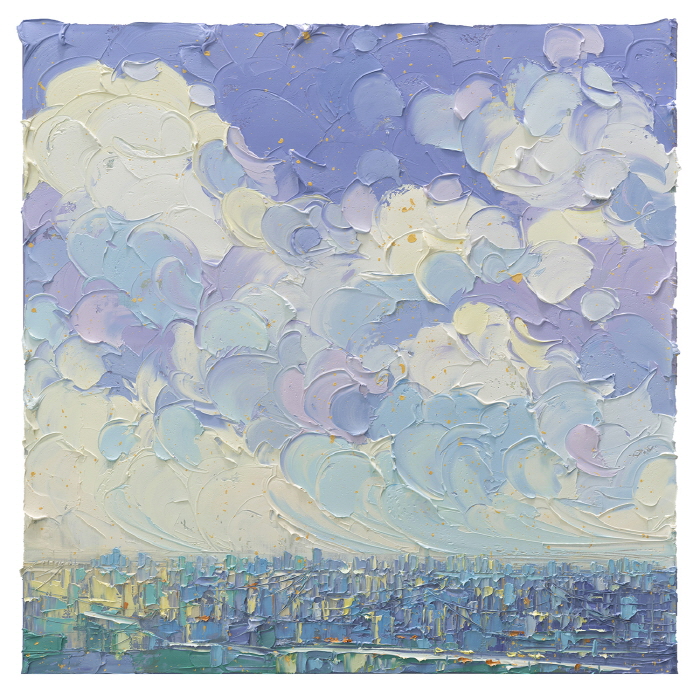 Seep into the Sunset, Oil on Canvas, 72.7x 72.7cm, 2025-사진제공 김주민 작가