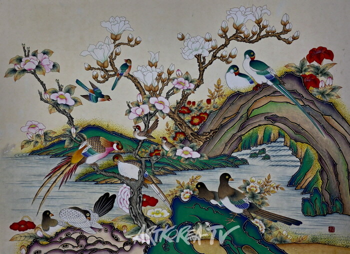 민화 작품-사진촬영 김한정기자