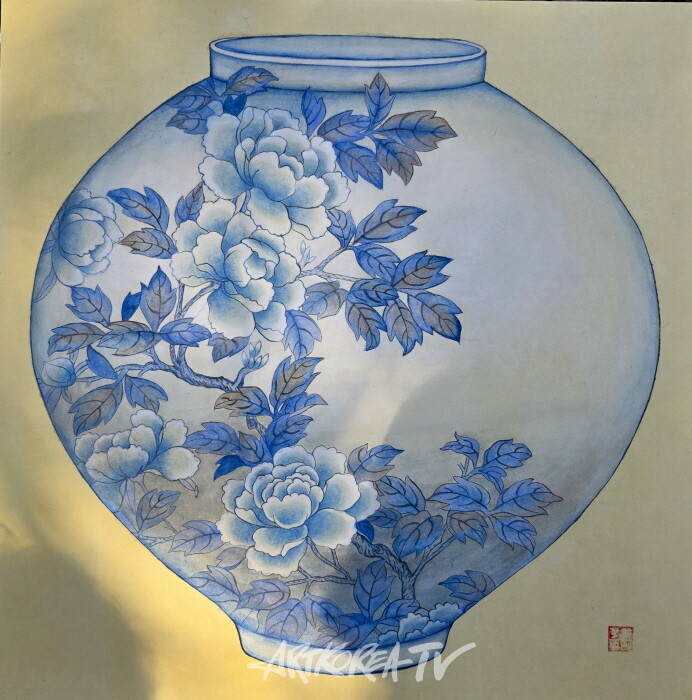 민화작품 -사진촬영 김한정기자