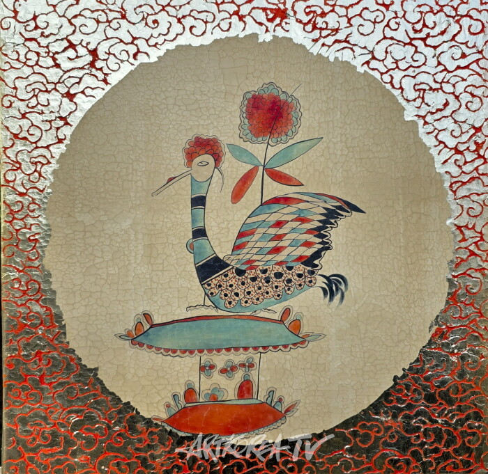 민화 작품 -사진촬영 김한정기자