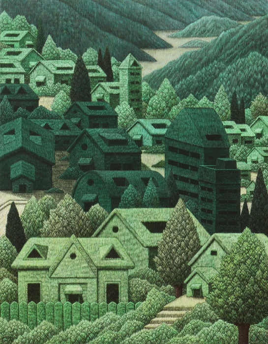 뉴비기닝 2501, 116.8x91cm(50F), Mixed media(Scratched) on canvas, 2025-사진제공 갤러리 나우