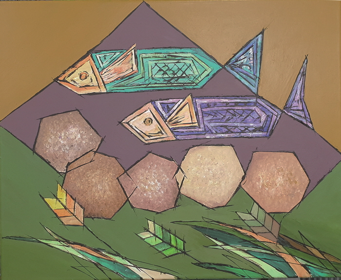 이향재, 신앙심을 예술로 표현하면서 자신의 삶을 반추-사진제공 박명인 미술평론가