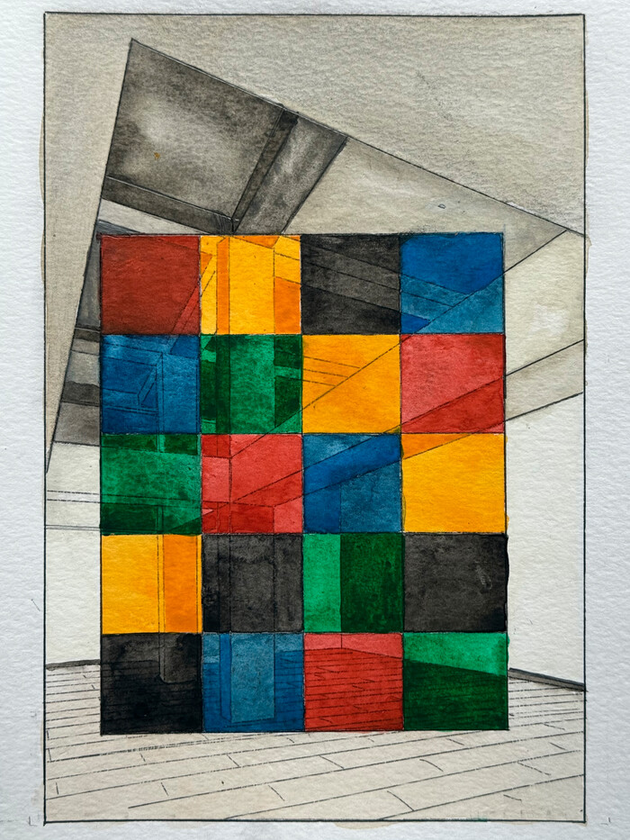 조르주 루스, '서울, 2025'성곡,수채화 드로잉. 자료제공 공근혜갤러리