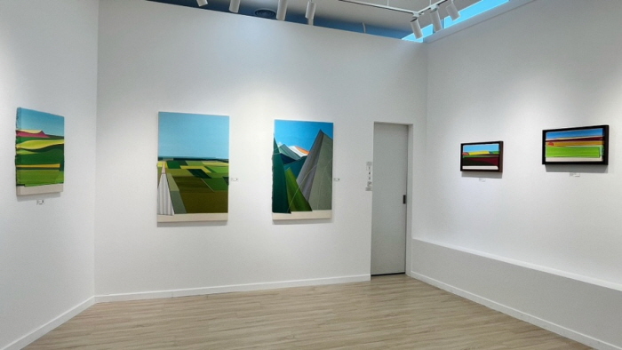 갤러리몸 Woven layers 전시전경 1 (하석홍, 윤종석, 모용수, 이돈아, 이상미, 임종엽)-사진제공 갤러리 몸