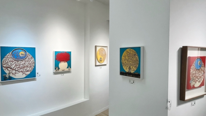 갤러리몸 Woven layers 전시전경 1 (하석홍, 윤종석, 모용수, 이돈아, 이상미, 임종엽)-사진제공 갤러리 몸