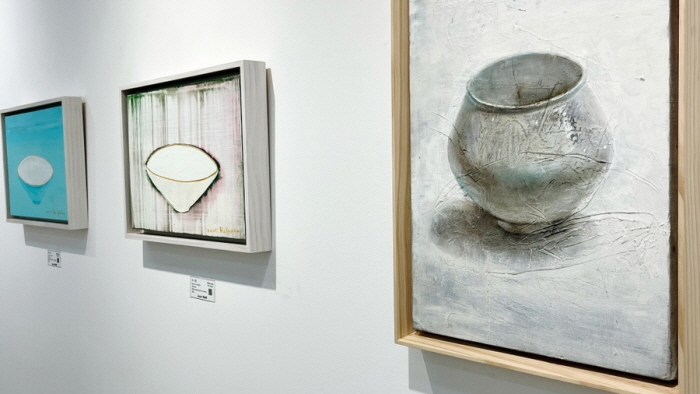 갤러리몸 Woven layers 전시전경 1 (하석홍, 윤종석, 모용수, 이돈아, 이상미, 임종엽)-사진제공 갤러리 몸