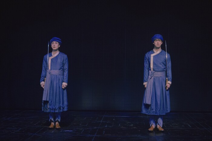 연극 '타지마할의 근위병' 공연 사진(최재림, 이승주) 제공 달컴퍼니