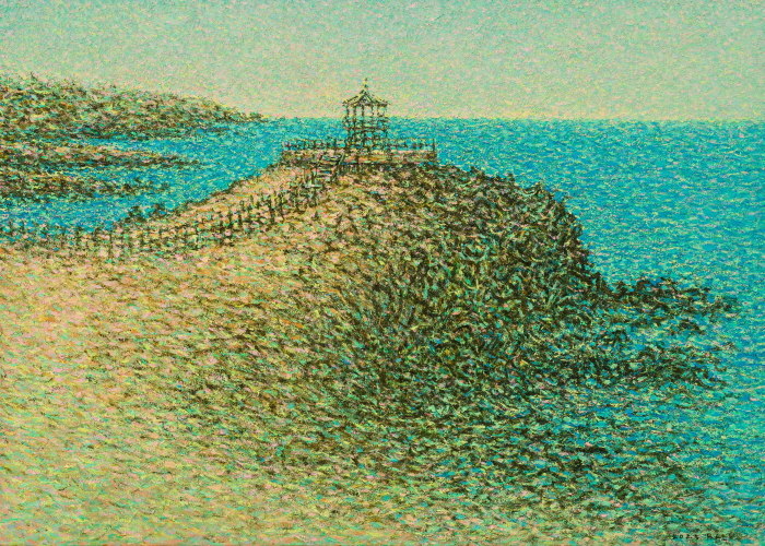 닭머르 해변, 2025, oil, acrylic on canvas, 65.1x90.9cm, 백성원-사진제공 백성원 작가