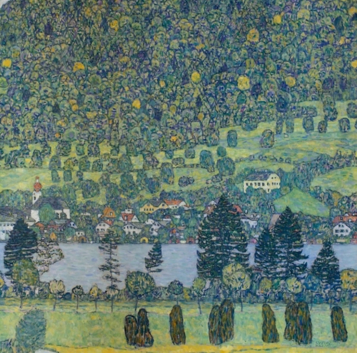 구스타프 클림트, Waldhag bei Unterach am Attersee(아터제의 운터라흐에 있는 숲 경사면) . 소더비 제공