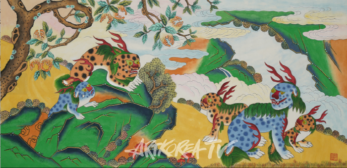 남원 산리지 미술관 김종숙 초대전 '고향에서 민화를 꽃피우다'