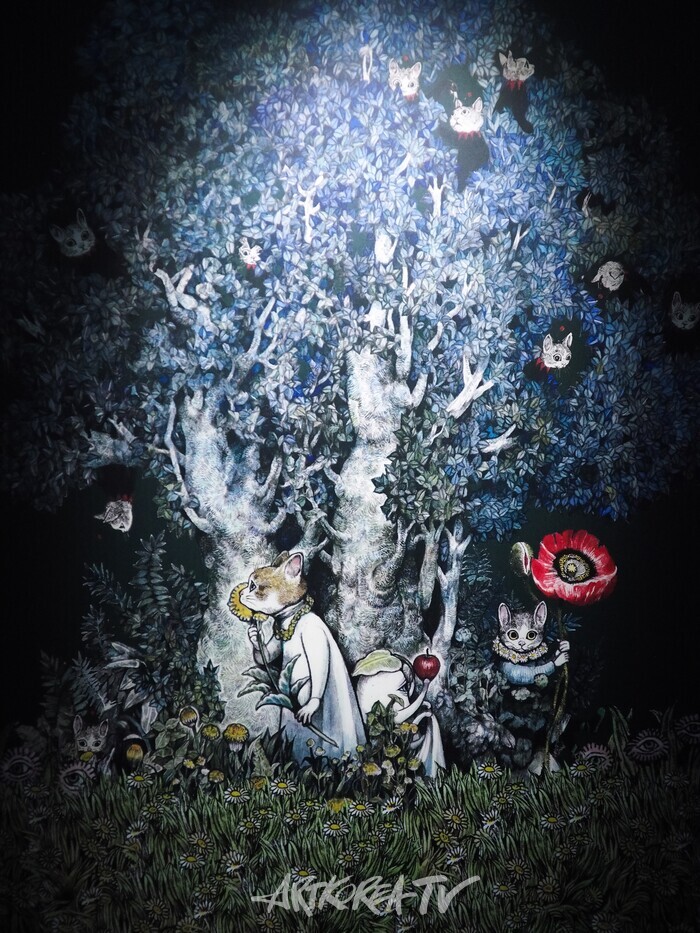 [AK현장]유코 히구치 특별전 : 비밀의 숲 ... 귀엽지만 다크한 미학이 공존하는 판타지 세계 (종합)