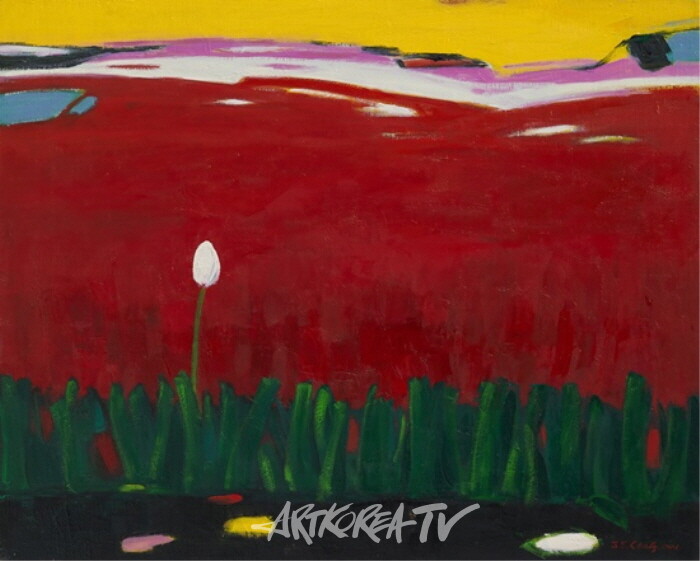 [김종근 미술평론] 정재순 작가의 순수한 영혼의 색채, 마음속 풍경.