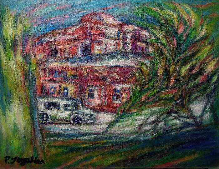 [박정해의 시와 그림의 뜨락] 붉은 길