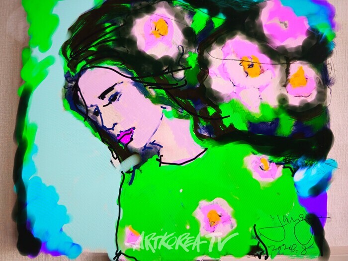 중견 원로 서양화가 서양순 화백, 'Lady of Flower' 개인전